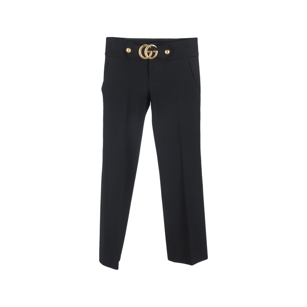 Gucci Black Viscose Dress Pants by Gucci outlet now on sale