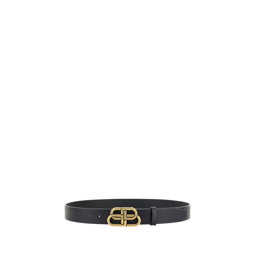 Balenciaga Black Calf Leather Bos Taurus Regular Belt by Balenciaga outlet now on sale