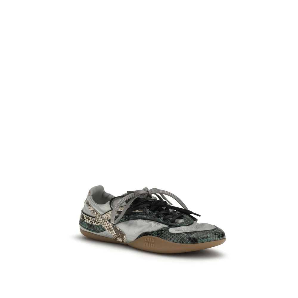 Miu Miu Gray Rubber Athletic Sneakers by Miu Miu outlet now on sale