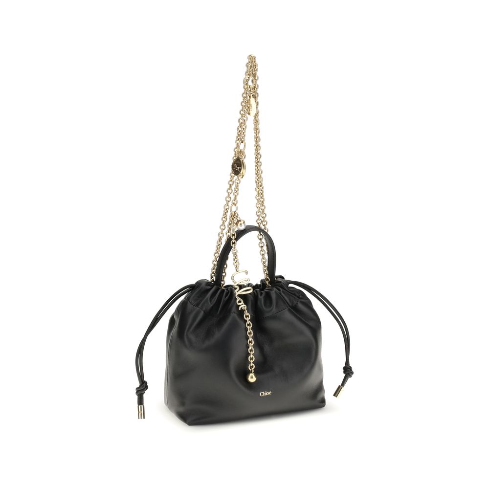 Chloé Black Calf Leather Bos Taurus Shoulder Bag by Chloé outlet now on sale