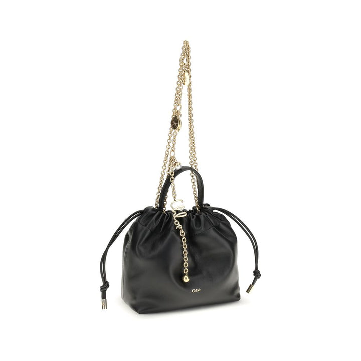 Chloé Black Calf Leather Bos Taurus Shoulder Bag by Chloé outlet now on sale