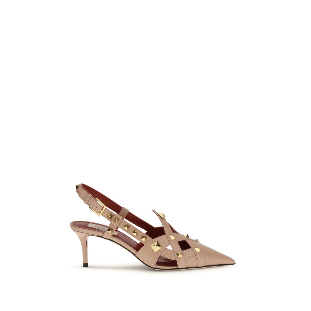 Valentino Garavani Multicolor Goatskin Mid Heel Pumps by Valentino Garavani outlet now on sale