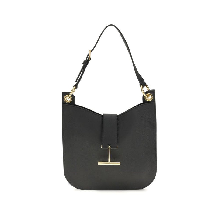 Tom Ford Black Calf Leather Bos Taurus Shoulder Bag by Tom Ford outlet now on sale