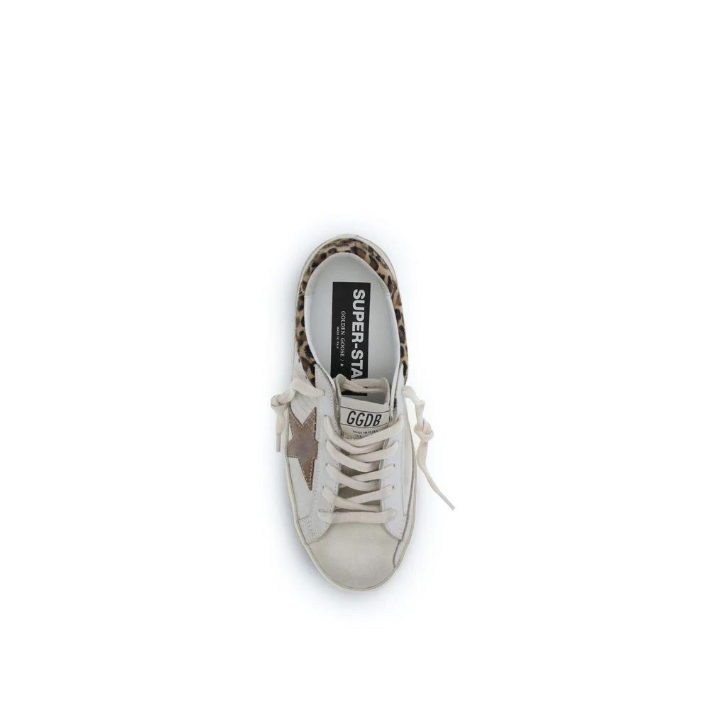 Golden Goose Sample Sale Golden Goose White Calf Leather Bos Taurus Low Top Sneakers - | Designer outlet