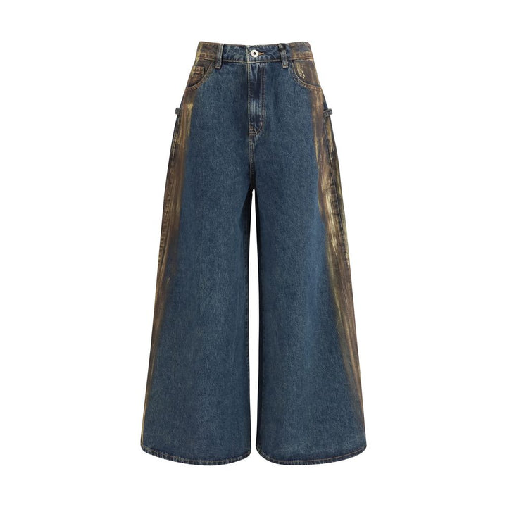 Ella Blue Cotton Relaxed Fit Jeans by Ella outlet now on sale