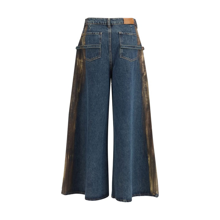 Ella Blue Cotton Relaxed Fit Jeans by Ella outlet now on sale