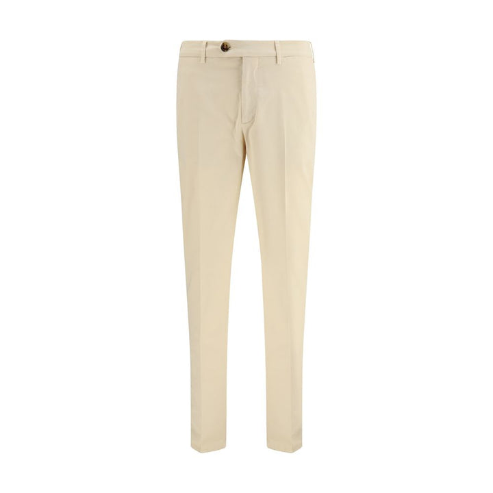 Brunello Cucinelli Cream Cotton Pants by Brunello Cucinelli outlet now on sale