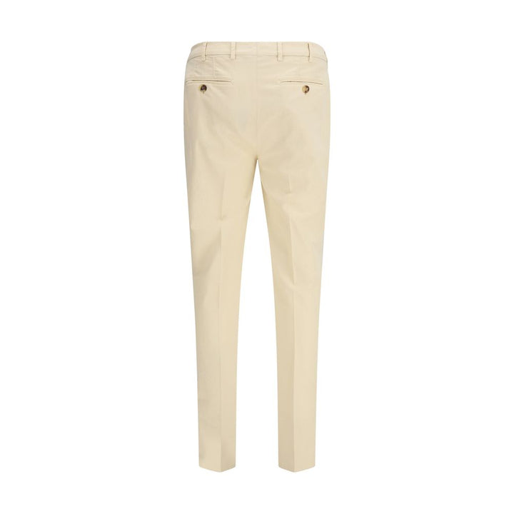 Brunello Cucinelli Cream Cotton Pants by Brunello Cucinelli outlet now on sale