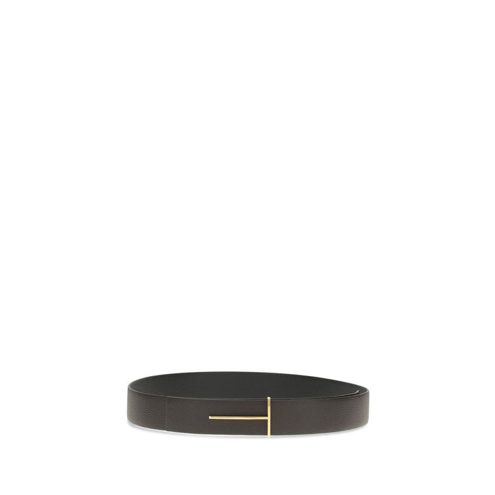 Tom Ford Brown Calf Leather Bos Taurus Regular Belt by Tom Ford outlet now on sale