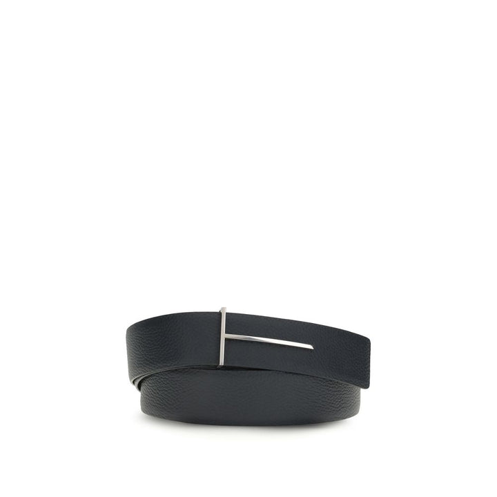 Tom Ford Blue Calf Leather Bos Taurus Regular Belt by Tom Ford outlet now on sale