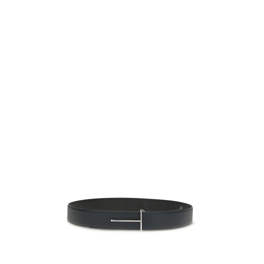 Tom Ford Blue Calf Leather Bos Taurus Regular Belt by Tom Ford outlet now on sale