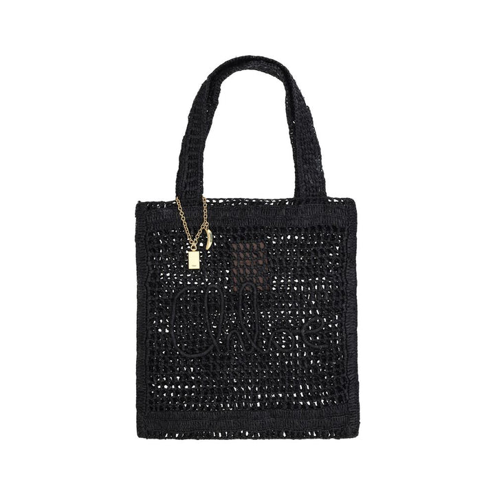 Chloé Black Raffia Raffia Bag by Chloé outlet now on sale