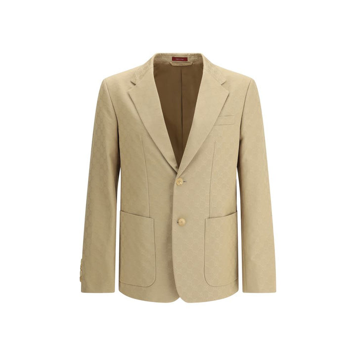 Gucci Beige Cotton Blazer by Gucci outlet now on sale