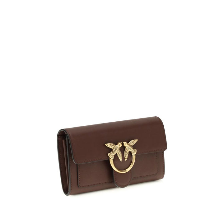 PINKO Brown Calf Leather Bos Taurus Shoulder Bag by PINKO outlet now on sale