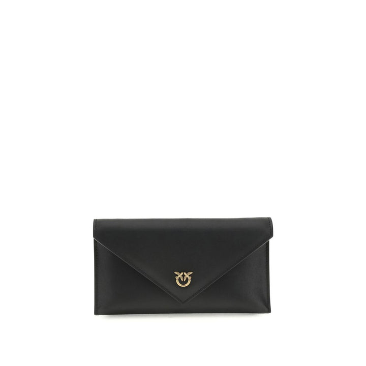 PINKO Black Calf Leather Bos Taurus Shoulder Bag by PINKO outlet now on sale