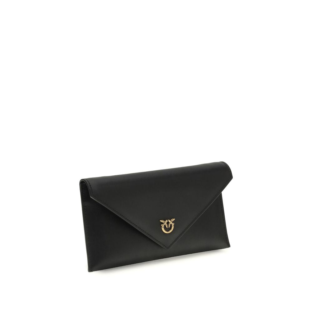 PINKO Black Calf Leather Bos Taurus Shoulder Bag by PINKO outlet now on sale