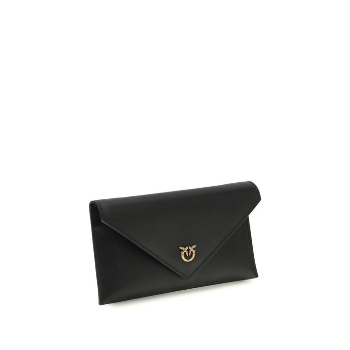 PINKO Black Calf Leather Bos Taurus Shoulder Bag by PINKO outlet now on sale