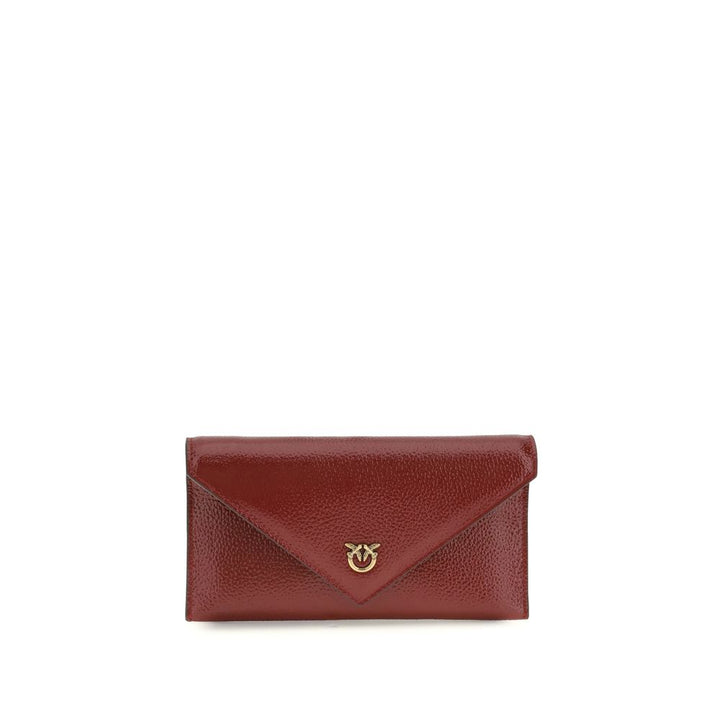 PINKO Bordeaux Calf Leather Bos Taurus Shoulder Bag by PINKO outlet now on sale