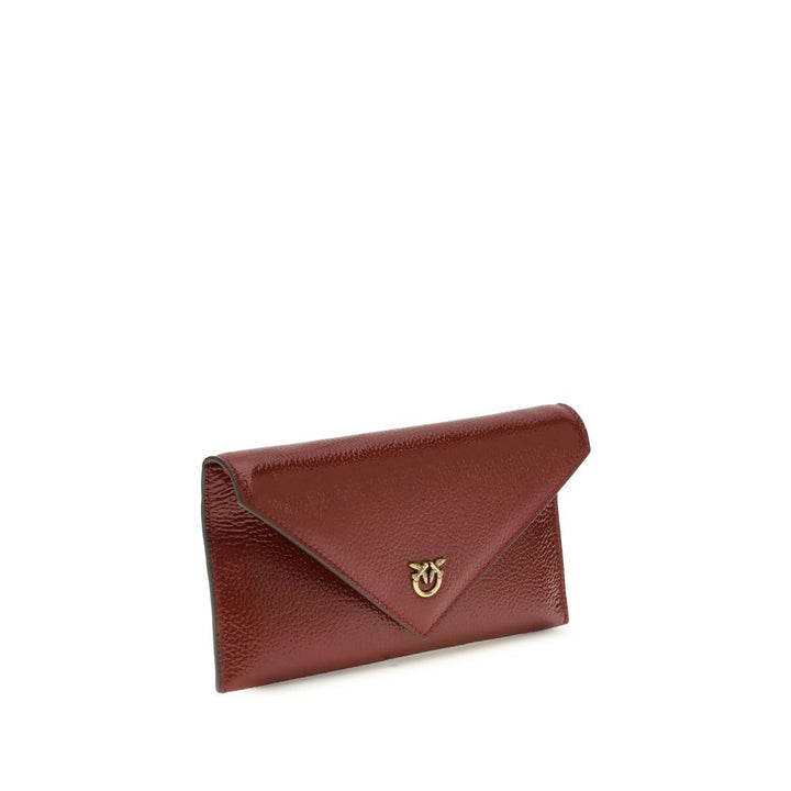 PINKO Bordeaux Calf Leather Bos Taurus Shoulder Bag by PINKO outlet now on sale