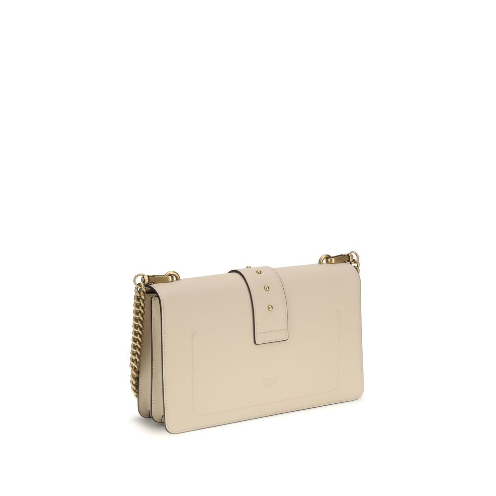 PINKO Beige Calf Leather Bos Taurus Shoulder Bag by PINKO outlet now on sale