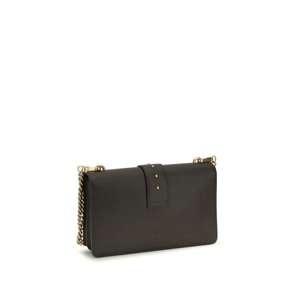 PINKO Bicolor Calf Leather Bos Taurus Shoulder Bag by PINKO outlet now on sale