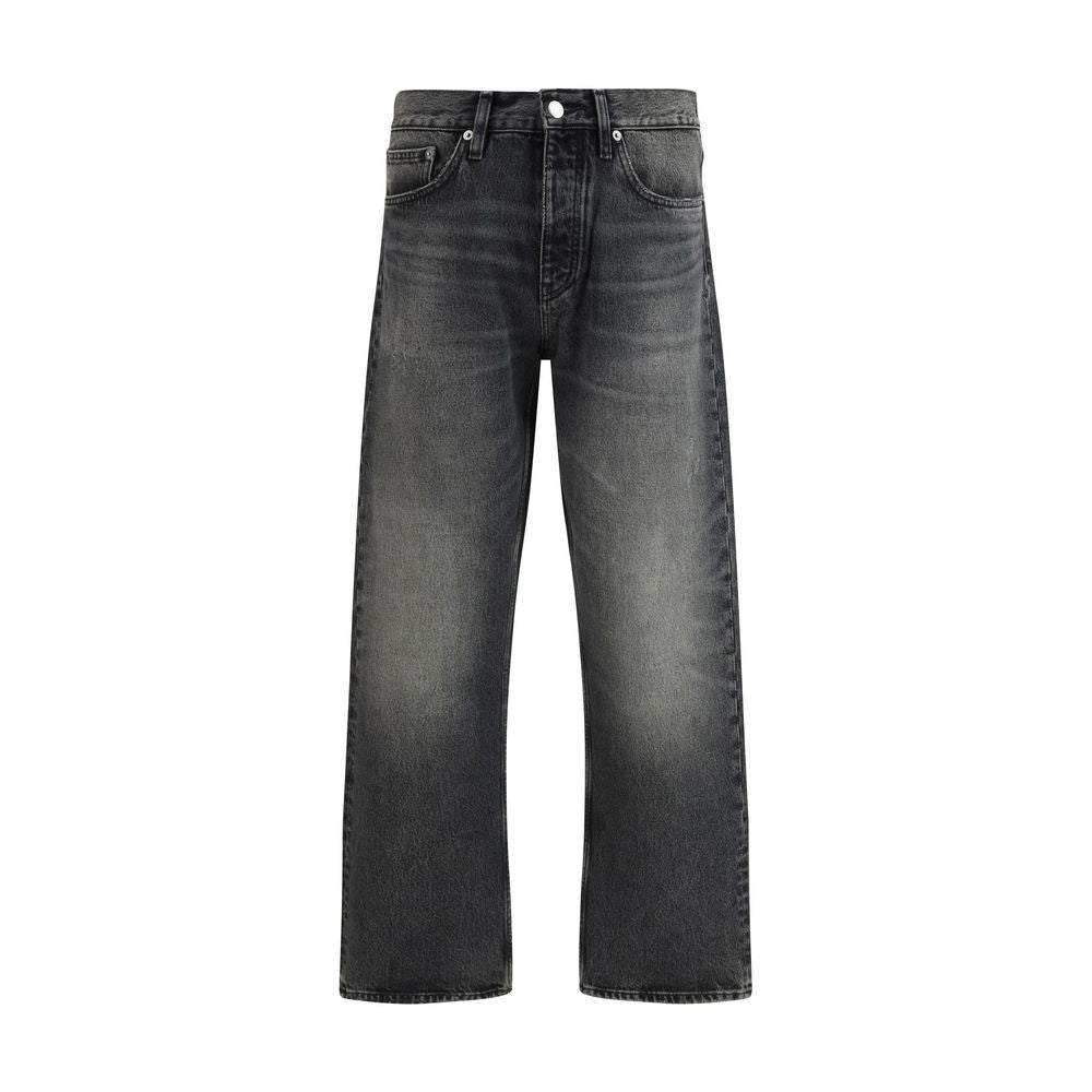 Sunflower Black Cotton Relaxed Fit Jeans by Sunflower outlet now on sale