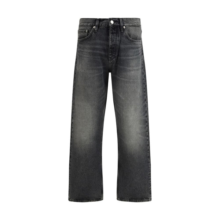 Sunflower Black Cotton Relaxed Fit Jeans by Sunflower outlet now on sale