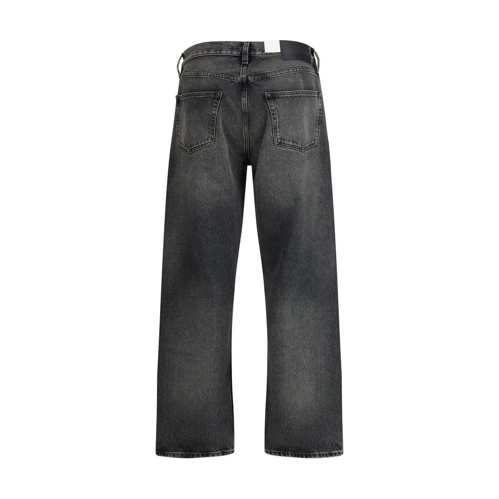 Sunflower Black Cotton Relaxed Fit Jeans by Sunflower outlet now on sale