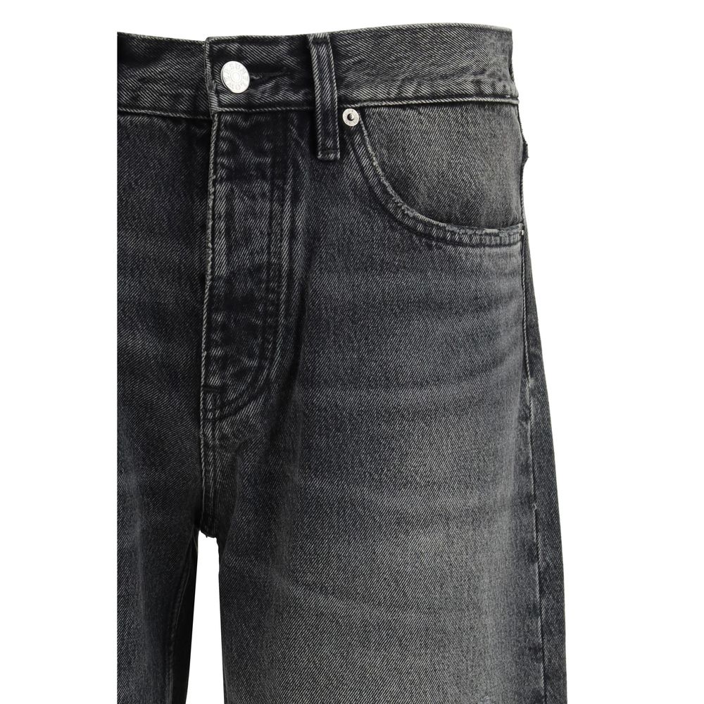 Sunflower Black Cotton Relaxed Fit Jeans by Sunflower outlet now on sale