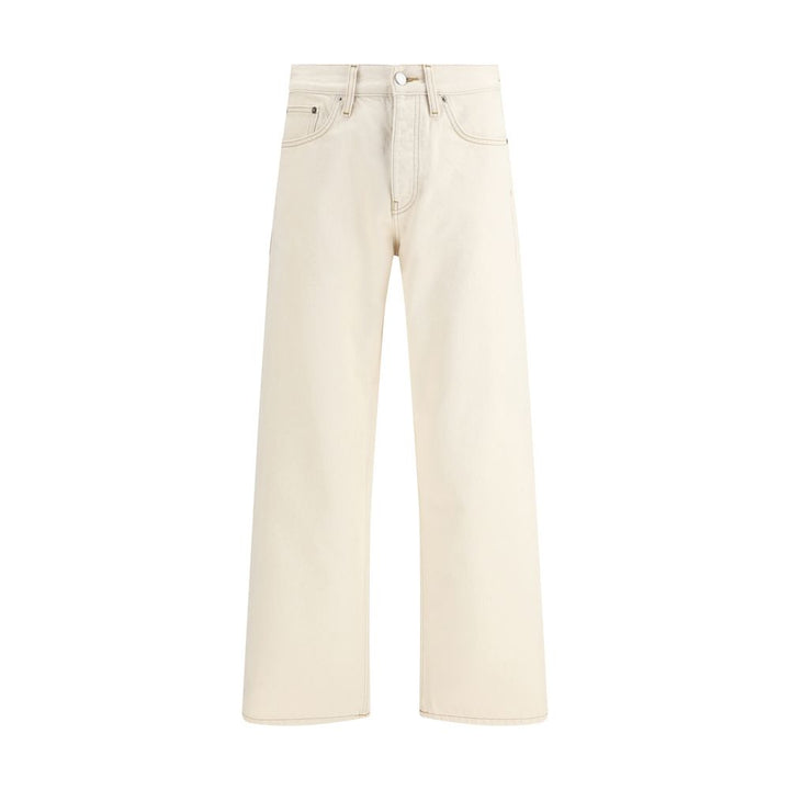 Sunflower Cream Cotton Relaxed Fit Jeans by Sunflower outlet now on sale