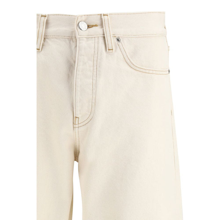 Sunflower Cream Cotton Relaxed Fit Jeans by Sunflower outlet now on sale
