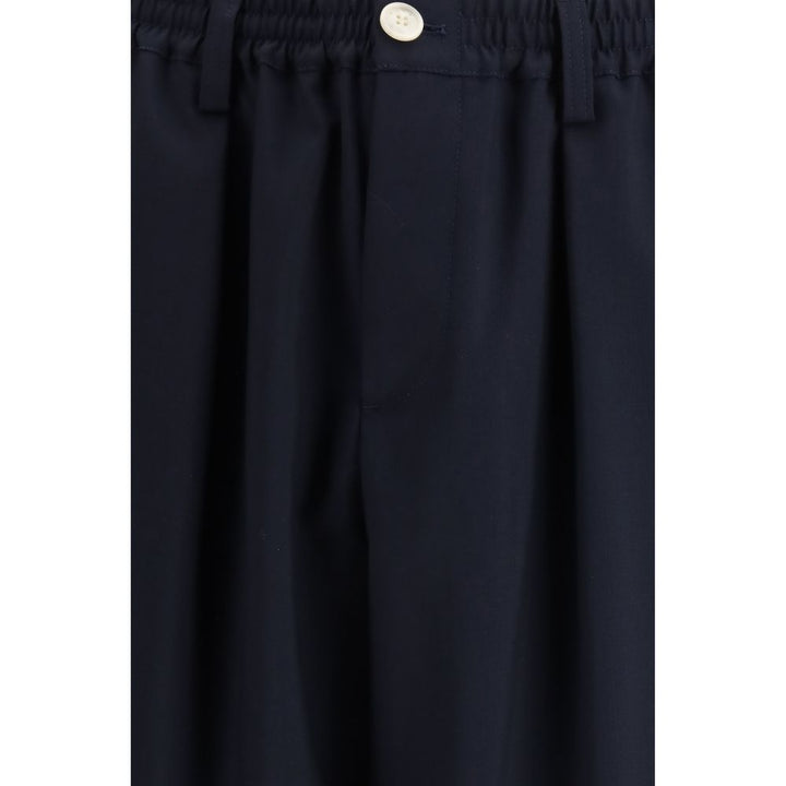 Marni Blue Merino Wool Casual Pants by Marni outlet now on sale
