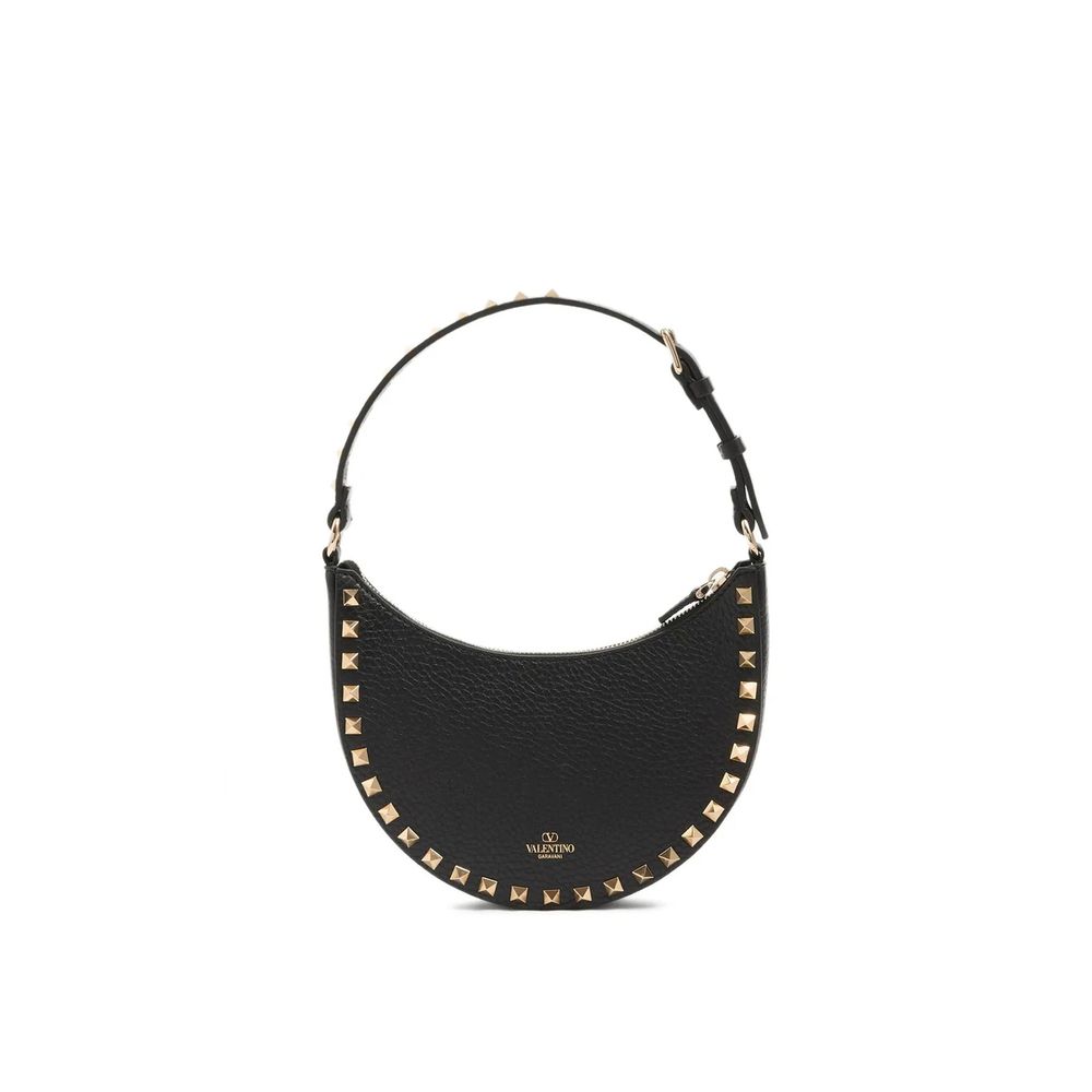 Valentino Garavani Black Calfskin Shoulder Bag