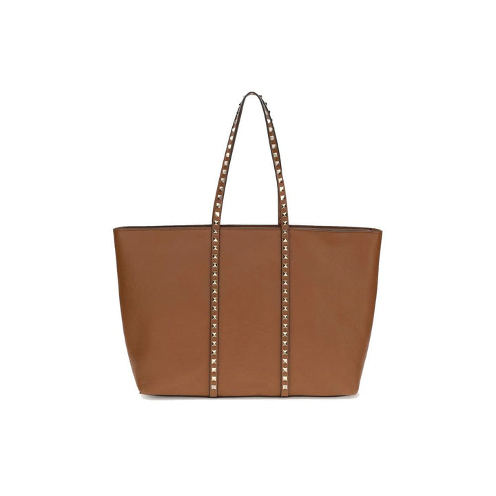 Valentino Garavani Brown Calfskin Tote Bag