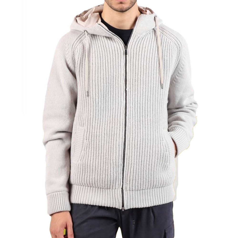 Herno Gray Wool Bomber by Herno outlet now on sale