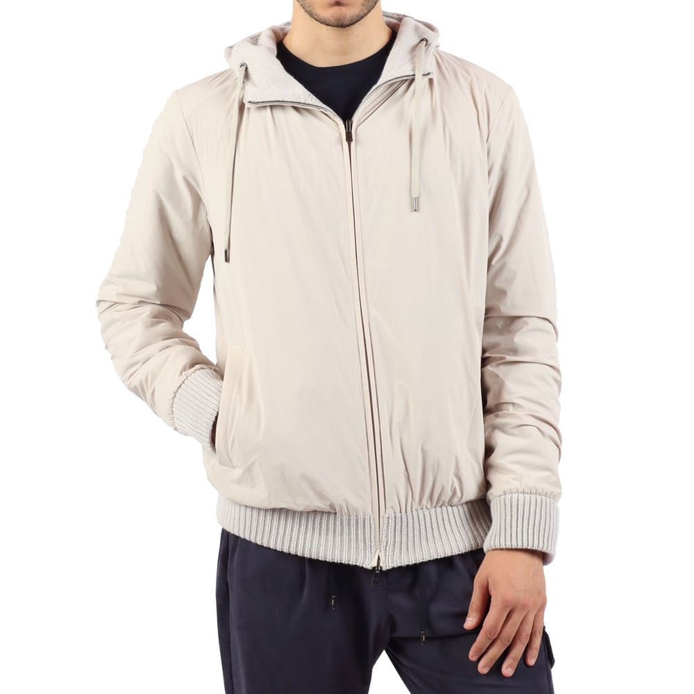 Herno Gray Wool Bomber by Herno outlet now on sale
