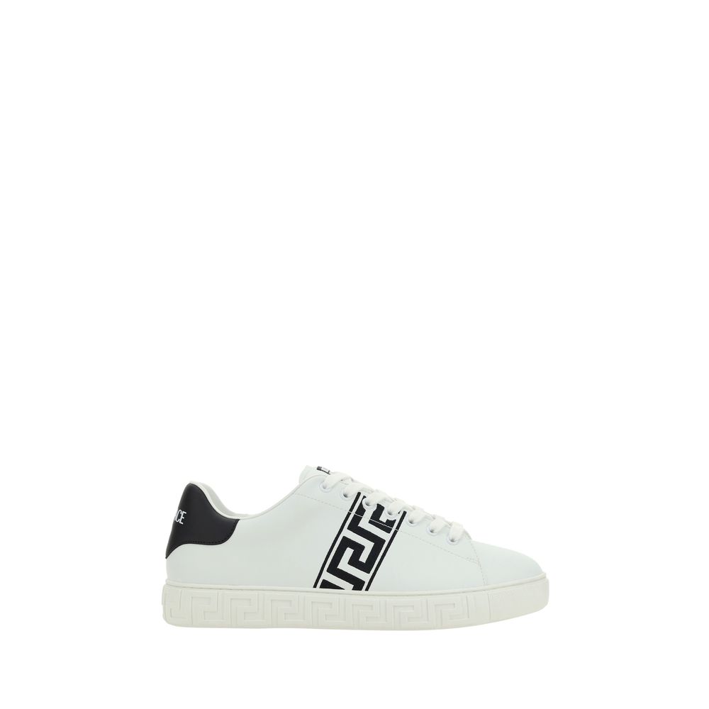 Versace White Rubber Low Top Sneakers by Versace outlet now on sale