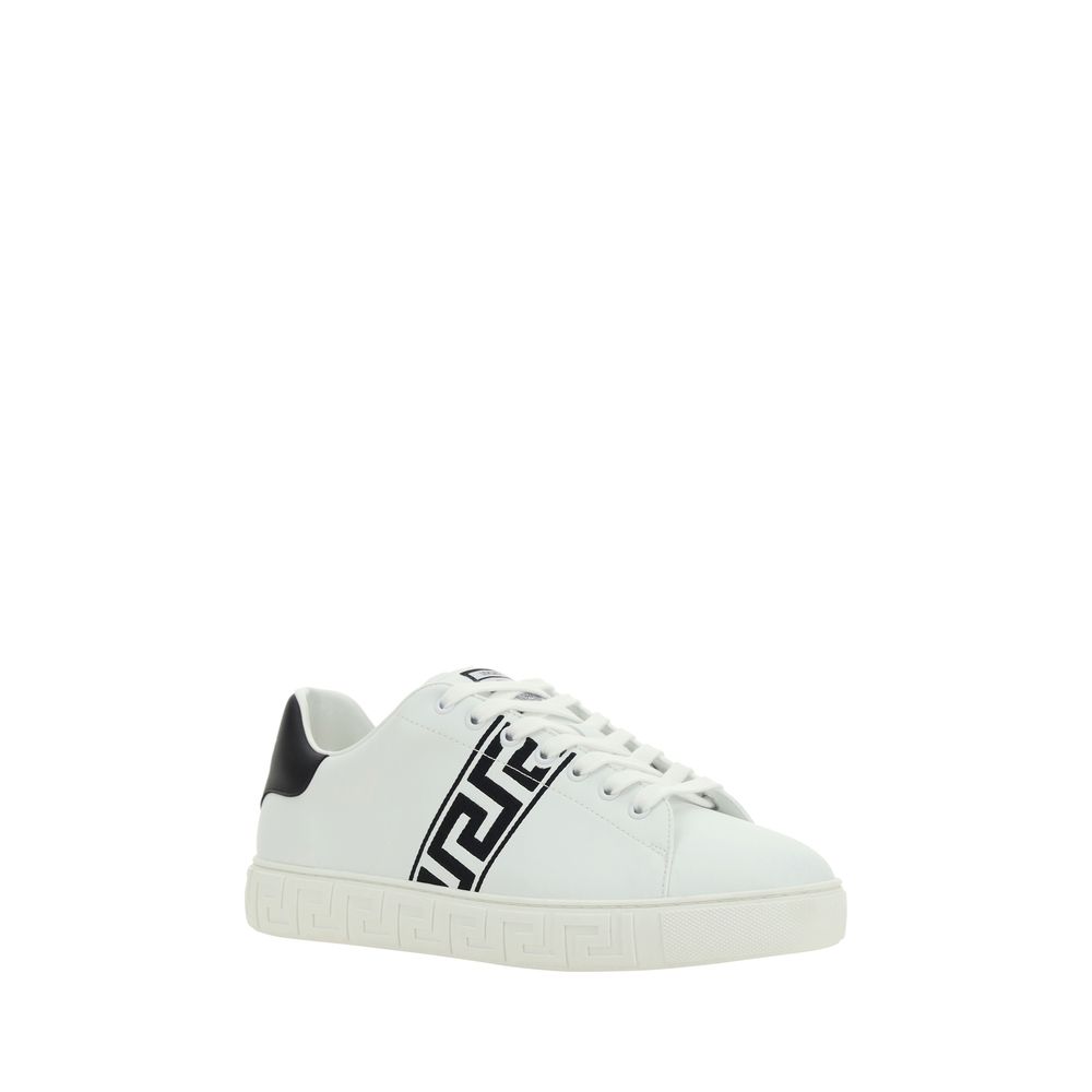 Versace White Rubber Low Top Sneakers by Versace outlet now on sale