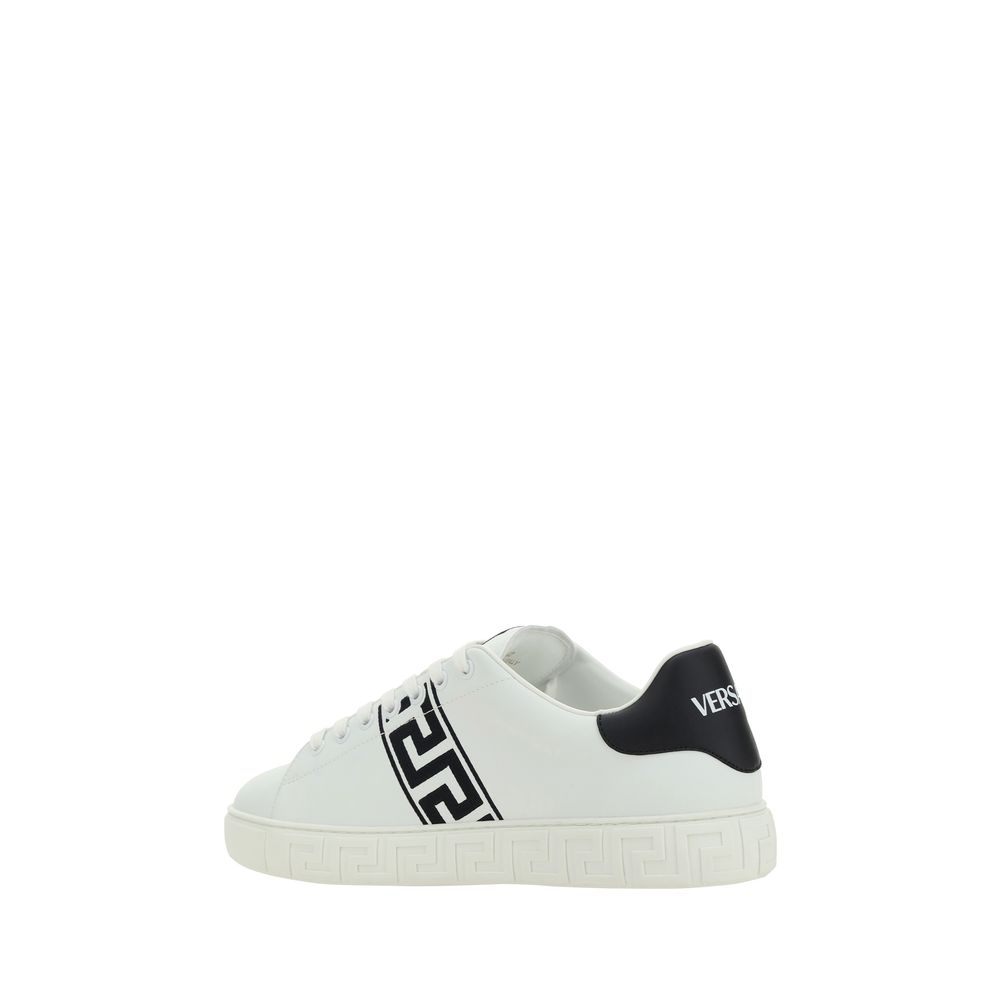 Versace White Rubber Low Top Sneakers by Versace outlet now on sale