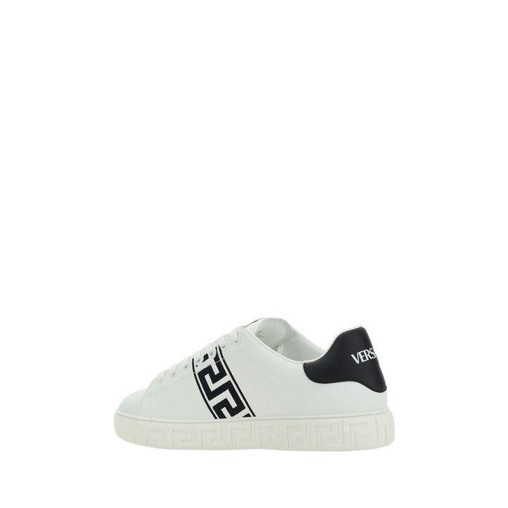 Versace White Rubber Low Top Sneakers by Versace outlet now on sale
