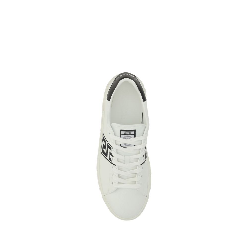 Versace White Rubber Low Top Sneakers by Versace outlet now on sale