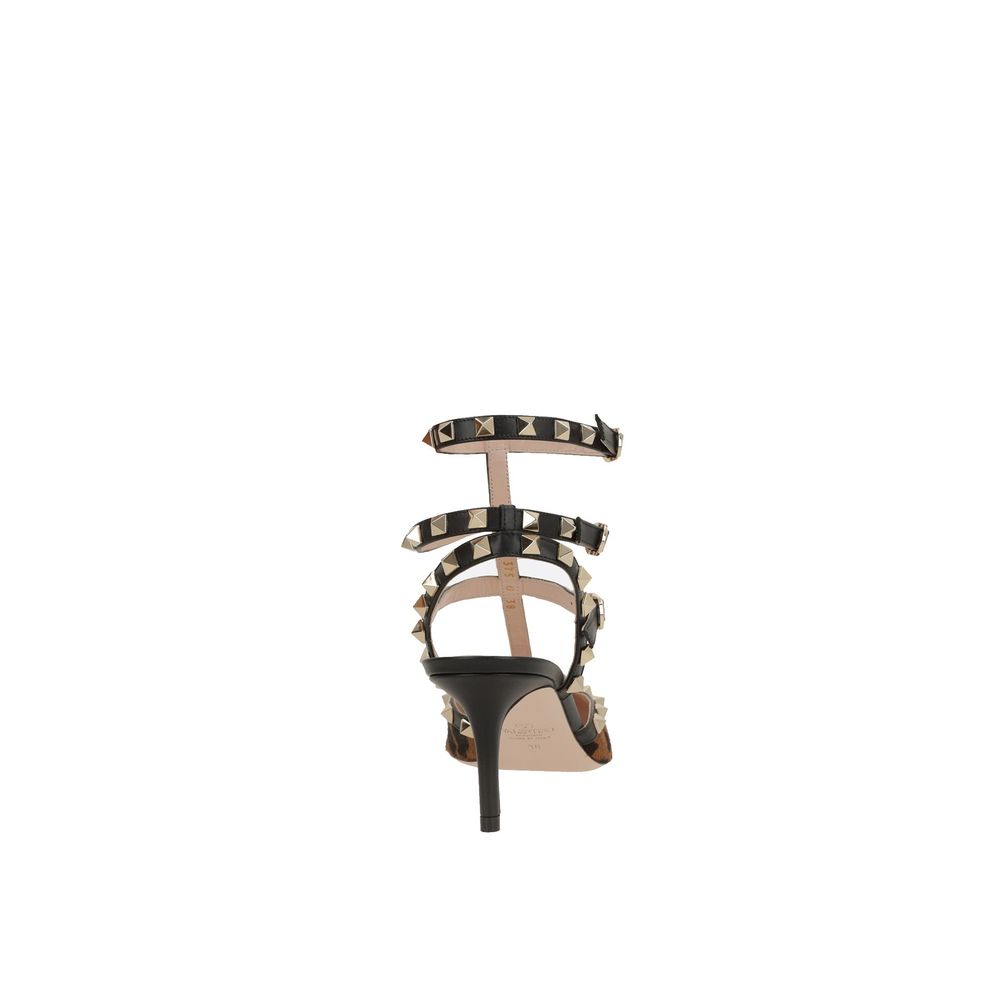 Valentino Garavani Black Calfskin Platform Pumps by Valentino Garavani outlet now on sale