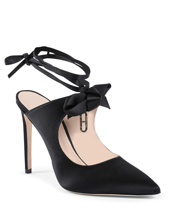 Dee Ocleppo Black Silk Or Polyester High Heel Pumps by Dee Ocleppo outlet now on sale