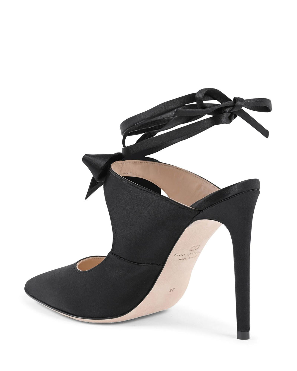 Dee Ocleppo Black Silk Or Polyester High Heel Pumps by Dee Ocleppo outlet now on sale