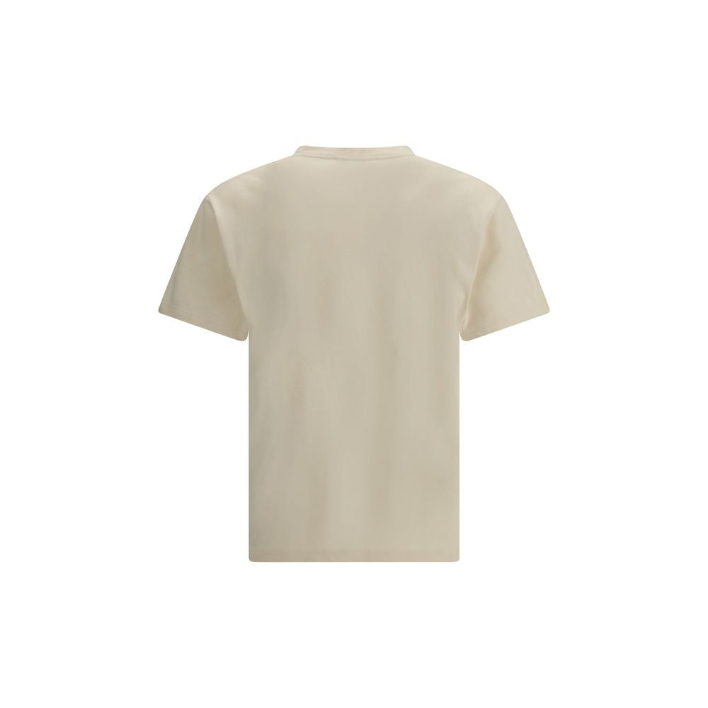 Alexander McQueen Cream Cotton T-Shirt by Alexander McQueen outlet now on sale