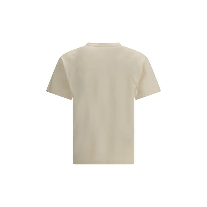 Alexander McQueen Cream Cotton T-Shirt by Alexander McQueen outlet now on sale