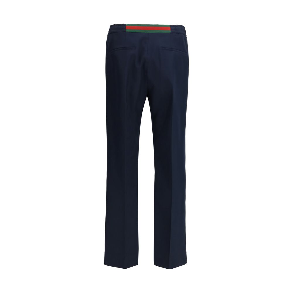 Gucci Blue Polyester Casual Pants by Gucci outlet now on sale