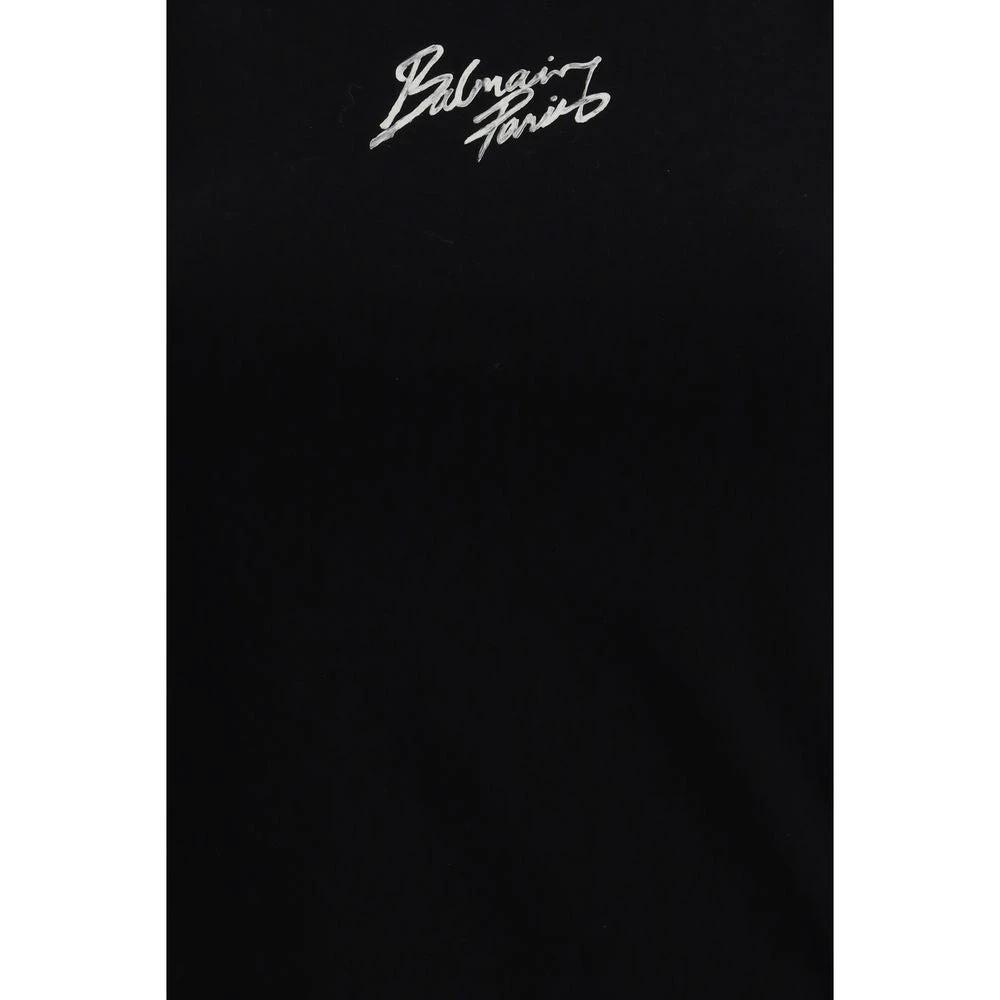 Balmain Black Cotton T-Shirt