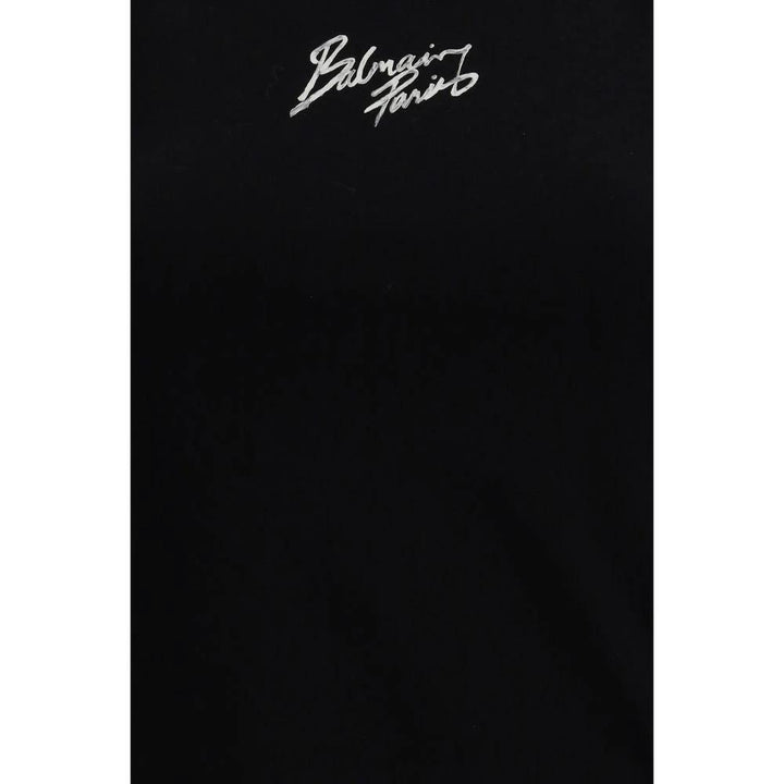 Balmain Black Cotton T-Shirt
