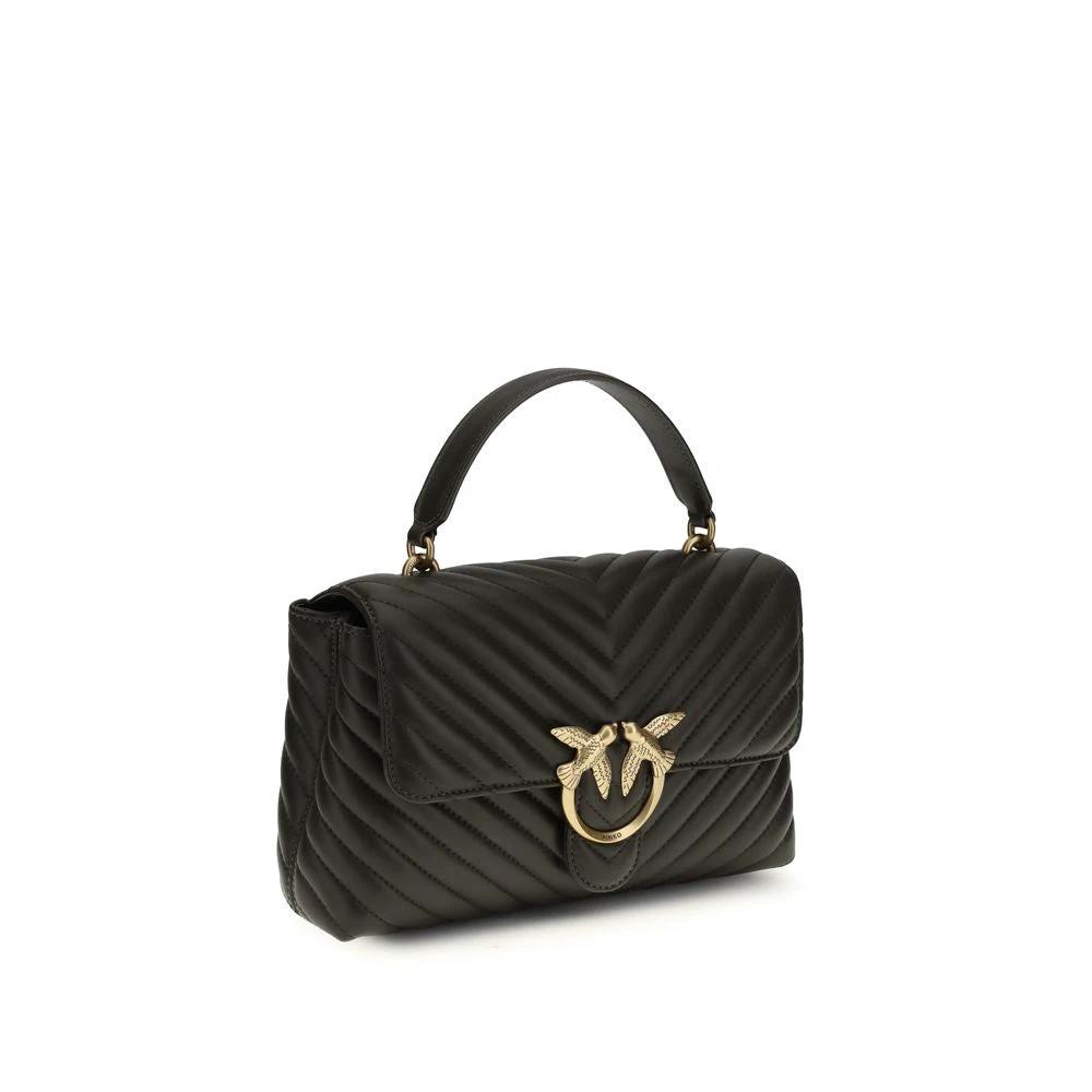 PINKO Bicolor Calf Leather Bos Taurus Handbag